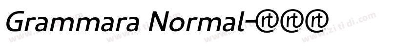 Grammara Normal字体转换